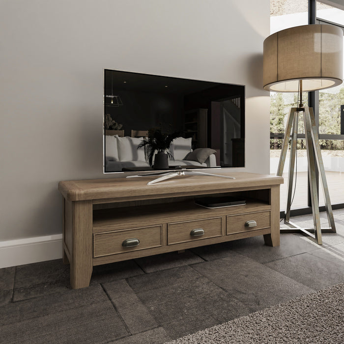 Weathered Oak Large TV Unit