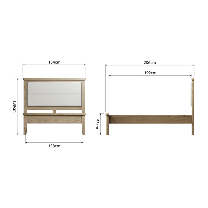 Weathered Oak Bed (Multiple Options)