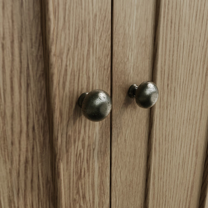 Weathered Oak Shoe Cupboard