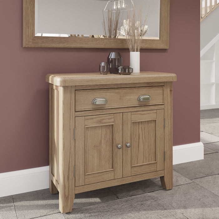 Weathered Oak 1 Drawer 2 Door Sideboard