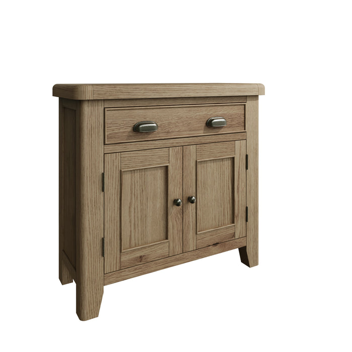 Weathered Oak 1 Drawer 2 Door Sideboard