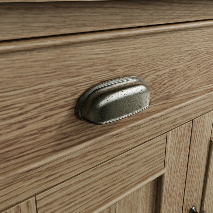 Weathered Oak 1 Drawer 2 Door Sideboard