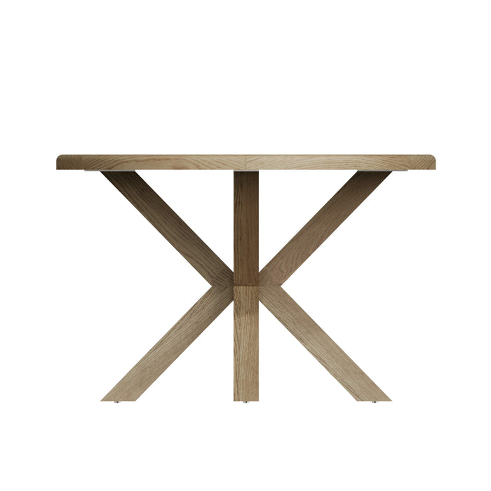 Weathered Oak Small Round Dining Table