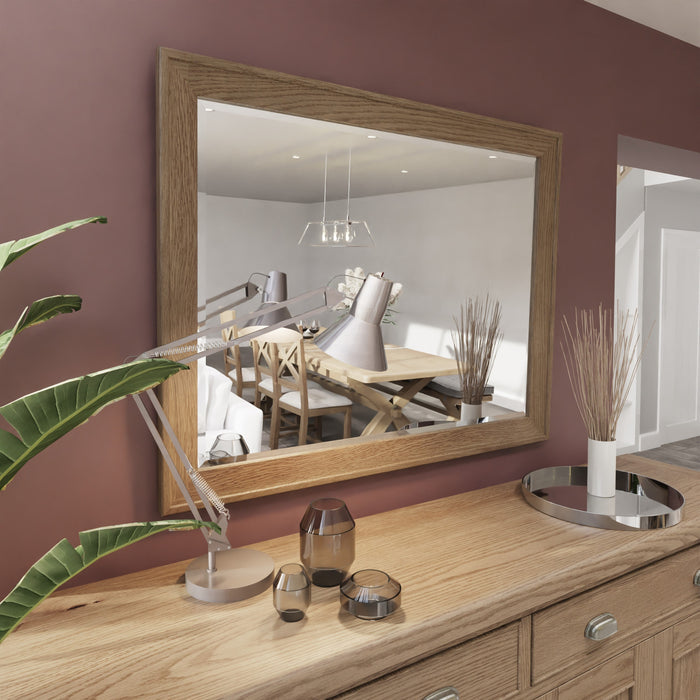 Weathered Oak Wall Mirror