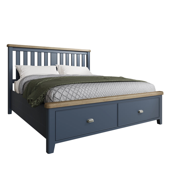Weathered Oak Painted Bed (Multiple Options)