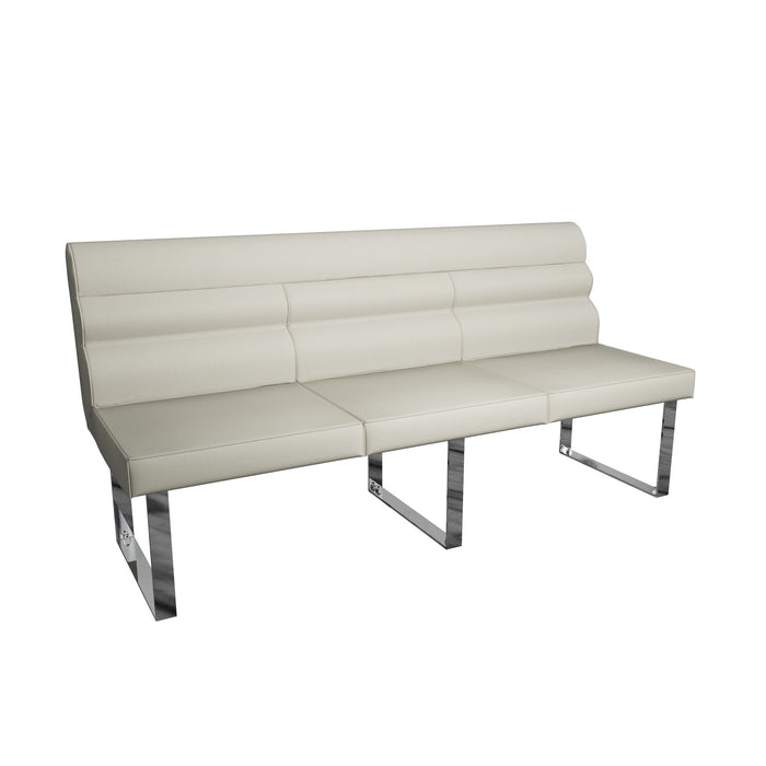 Urban Grey 2.2m Bench With Back