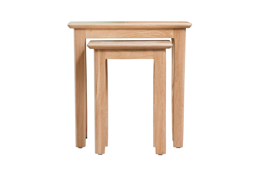 Belmont Oak Nest (2 Tables) - Best Furniture Online