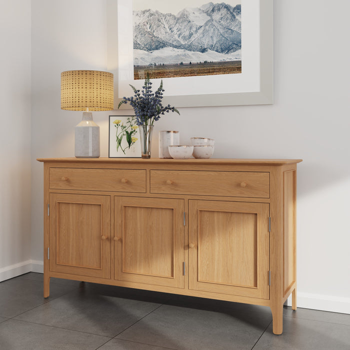 Belmont Oak Sideboard (3 Door, 2 Drawer)