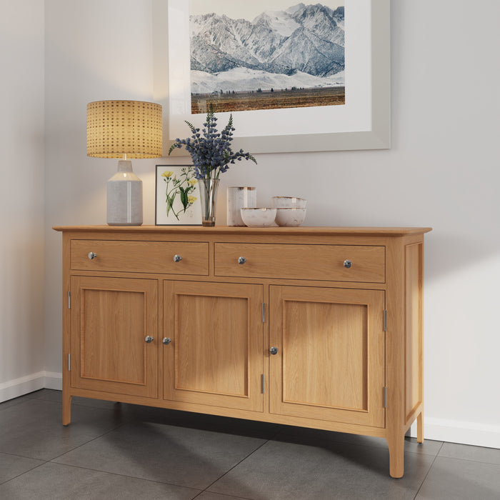 Belmont Oak Sideboard (3 Door, 2 Drawer)