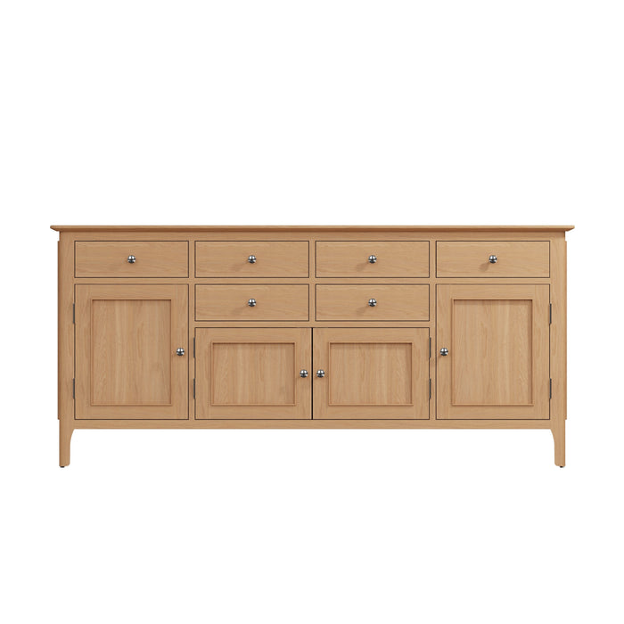 Belmont Oak Sideboard (4 Door, 6 Drawer)