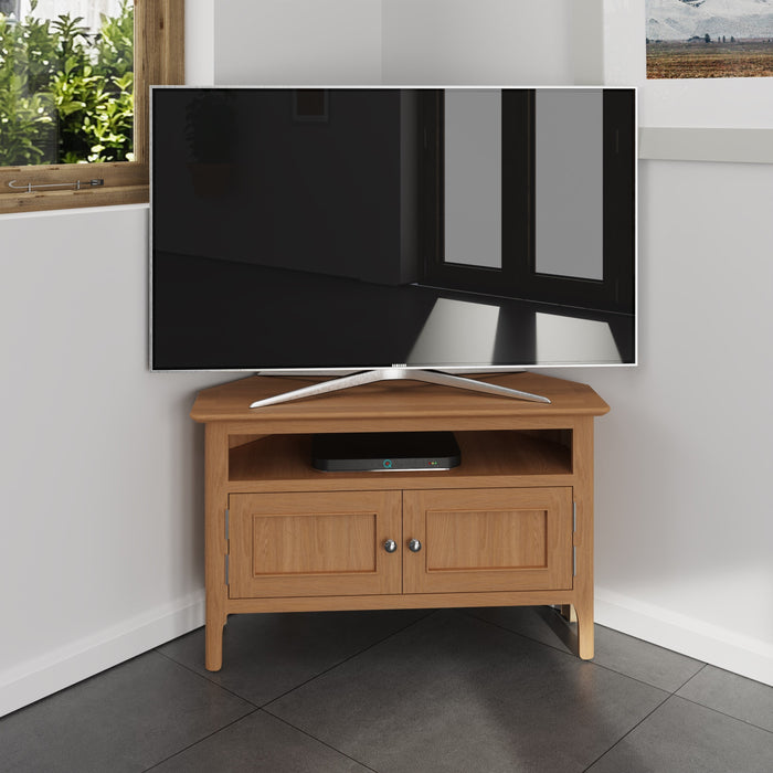 Belmont Oak Corner TV Cabinet