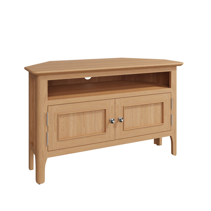 Belmont Oak Corner TV Cabinet