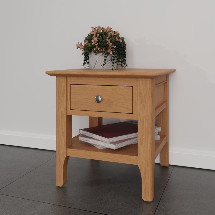 Belmont Oak Lamp Table