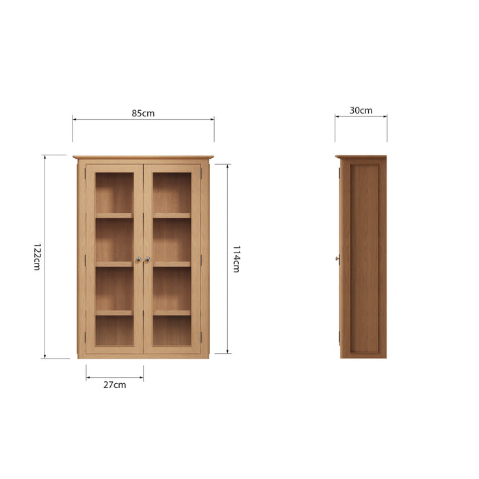 Belmont Oak Small Dresser Top (With Lights)