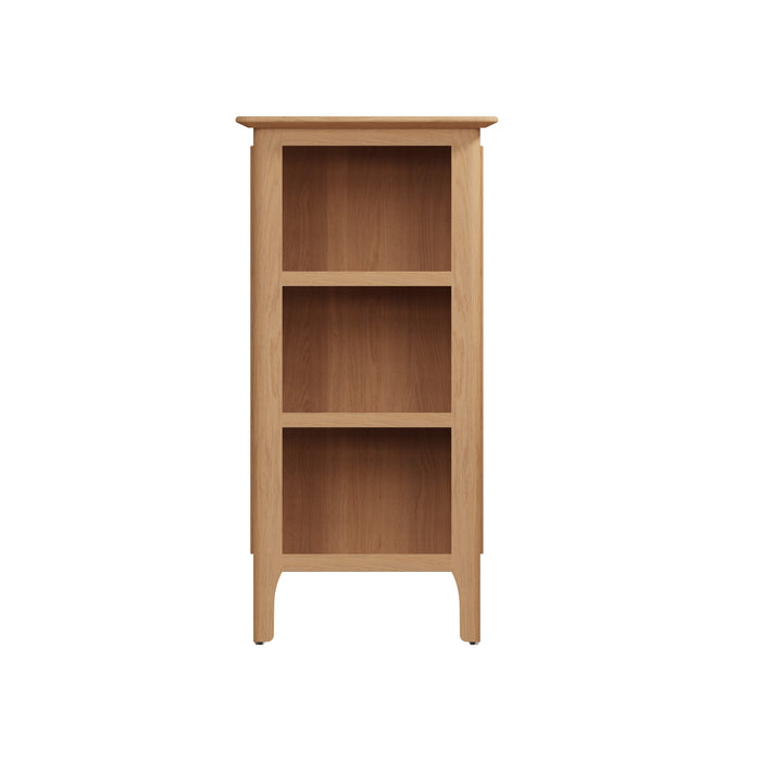 Belmont Oak Small Narrow Bookcase