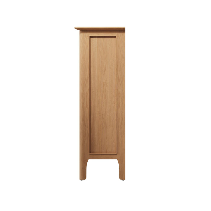 Belmont Oak Small Narrow Bookcase