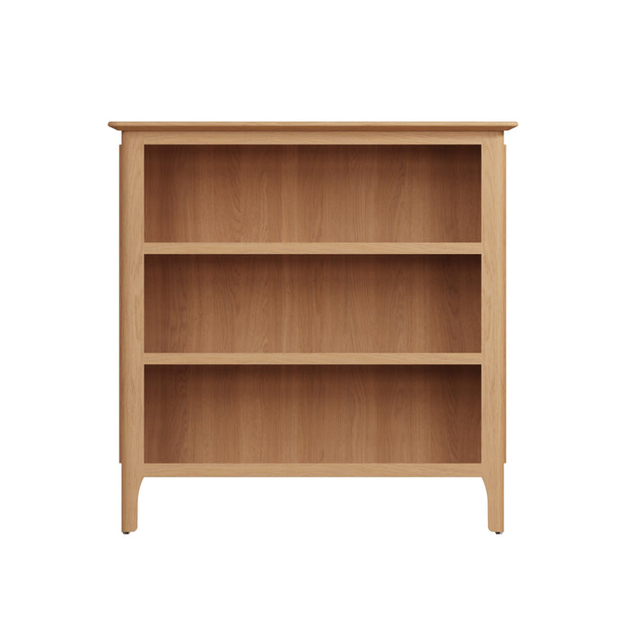 Belmont Oak Small Wide Bookcase