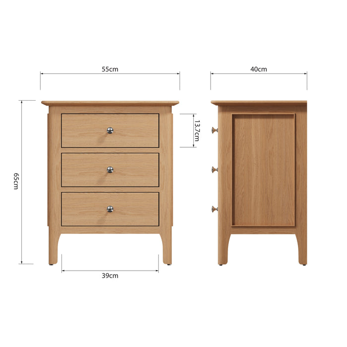 Belmont Extra Large Bedside Cabinet