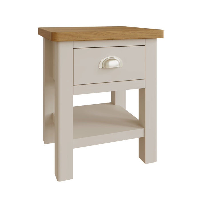 Truffle Painted 1 Drawer Lamp Table