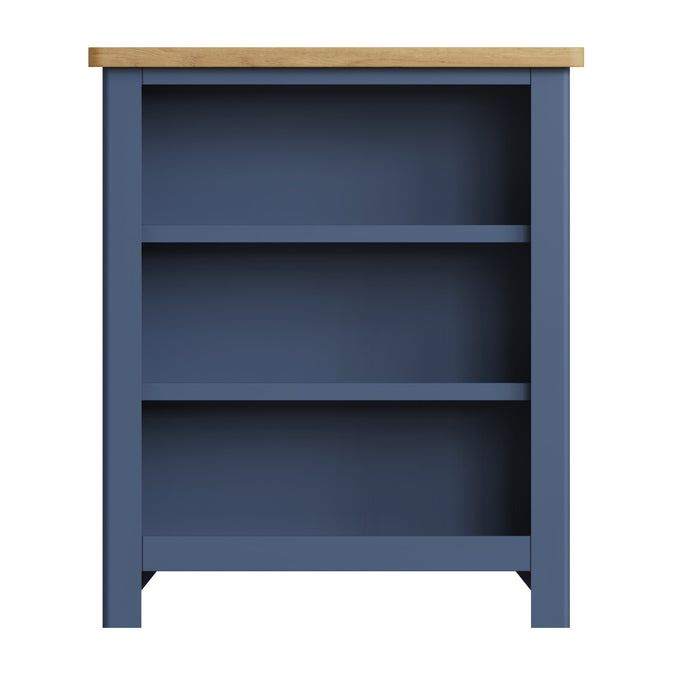 Truffle Blue Small Wide Bookcase
