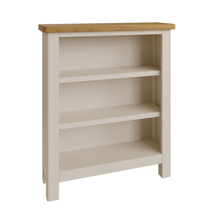 Truffle Painted Small Wide Bookcase
