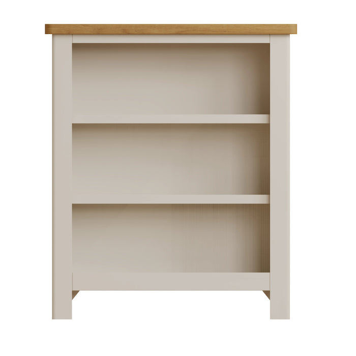 Truffle Painted Small Wide Bookcase