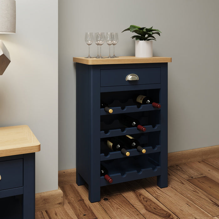 Truffle Blue Wine Cabinet