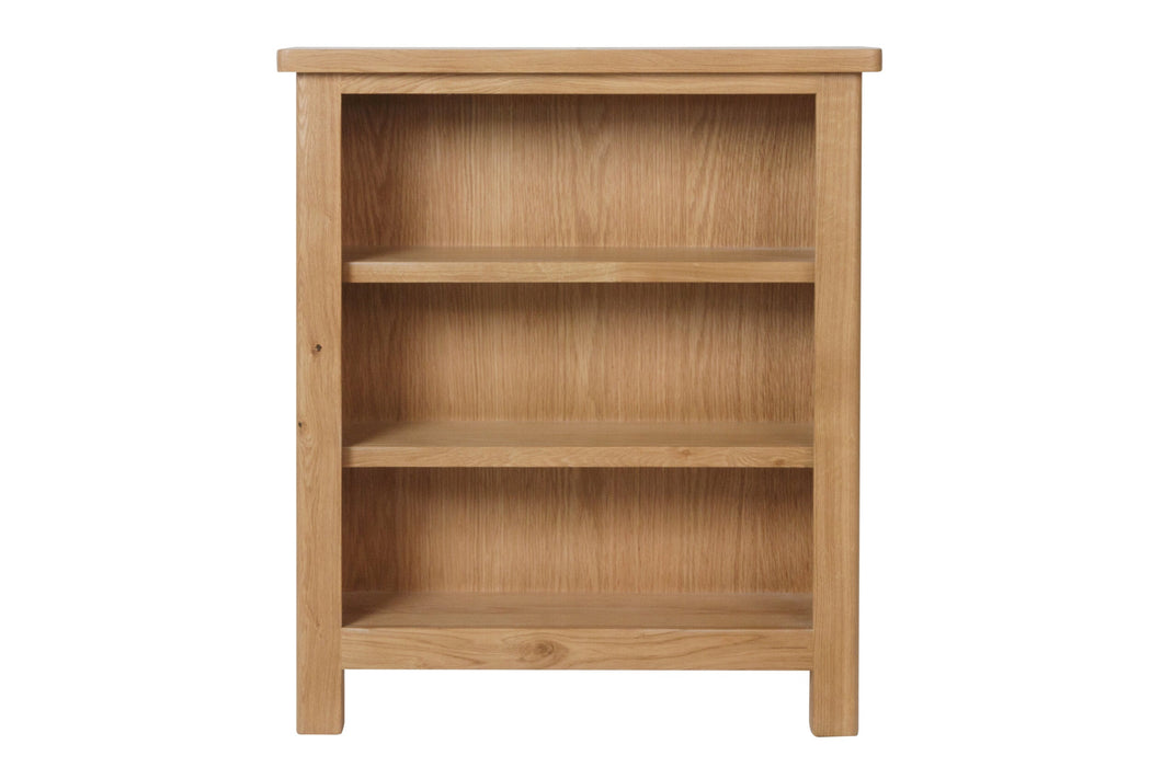 Truffle Oak Small Wide Bookcase