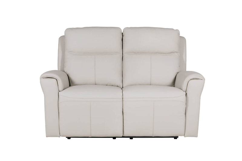 Alessia 2 Seater Electric Reclining Sofa - Ash Leather