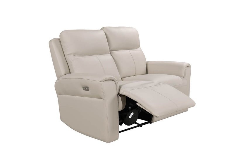 Alessia 2 Seater Electric Reclining Sofa - Ash Leather