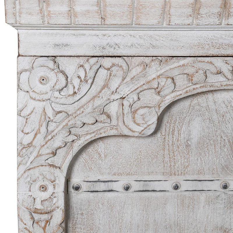Yamuna Salt Carved Wooden Cabinet