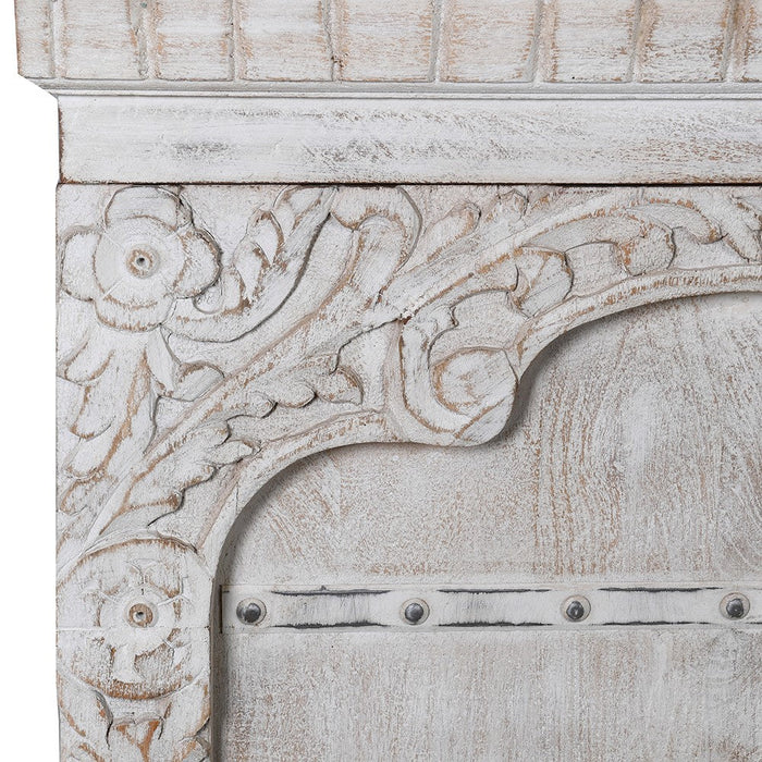 Yamuna Salt Carved Wooden Cabinet