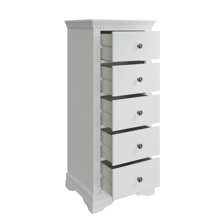 Wellington White Painted Narrow Chest