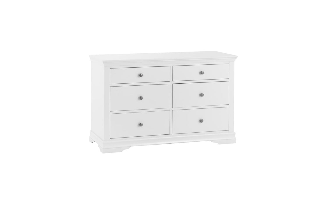 Wellington White Painted 6 Drawer Chest