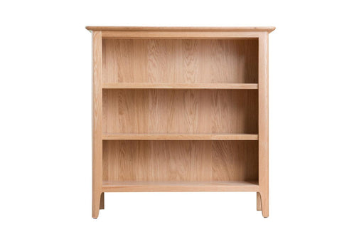Belmont Oak Small Wide Bookcase - Best Furniture Online