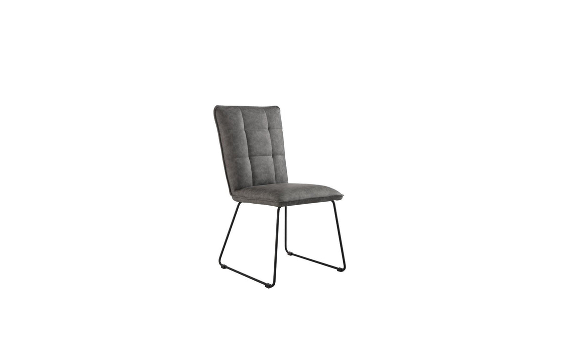 Loftus Panel Back Grey Chair
