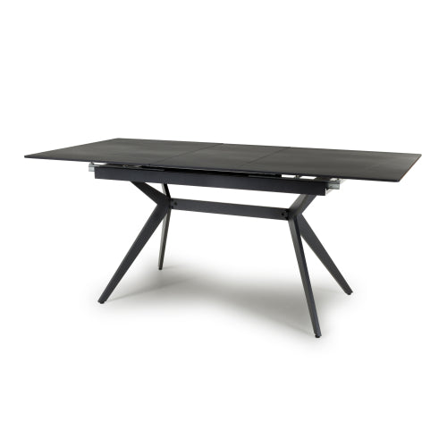 Tidnor Black 1.4m Extending Dining Table