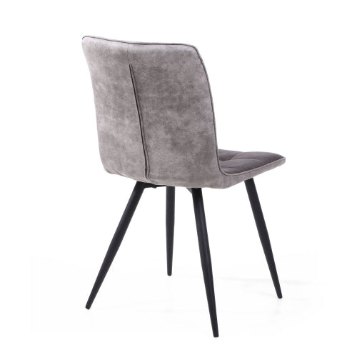 Anglo Suede Effect Dark Grey Dining Chair