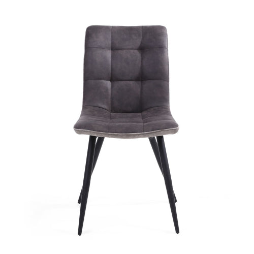 Anglo Suede Effect Dark Grey Dining Chair